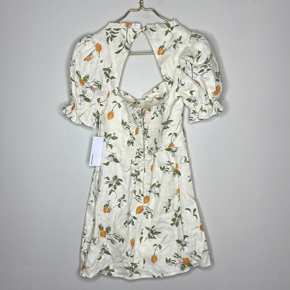 REFORMATION EASTON DRESS IN CITRON - Picture 9 of 14